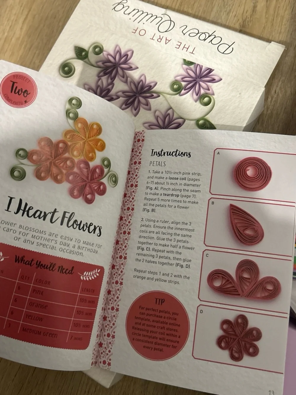 Barnes & Noble Paper Quilling Kit - Purple, Green, Orange, Red